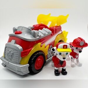 Paw Patrol Mighty Pups Marshall Powered Up Firetruck